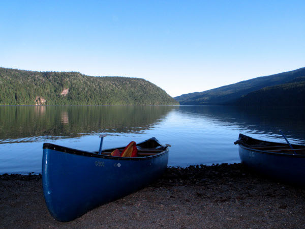 Canoeing at Wells Gray Park